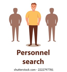Searching profiles concept with different accounts.Vector illustration.Curriculum vitae or CV. Searching new employee.Recruitment agency.Human resource .