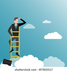 Searching. Search for opportunities. Business illustration in vector