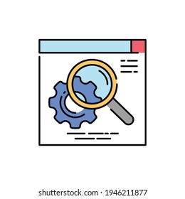 Searching solution color line icon. Pictogram for web page, mobile app, promo. UI UX GUI design element. Editable stroke.