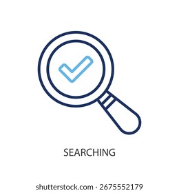 Buscando iconos de vectores de línea delgada.