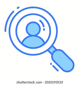 searching trendy icon, glyph style isolated on white background. Symbol for your web site design, logo, app, UI.