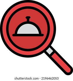 searching vector concept on white background. isolated illustration icon