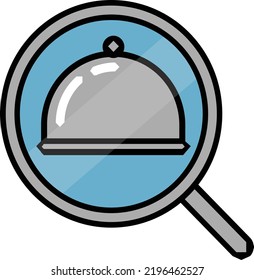 búsqueda de concepto vectorial en fondo blanco. icono de ilustración aislada