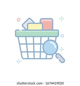 Suche nach Vektorillustration Illustration. Filled Outline Color Icon.