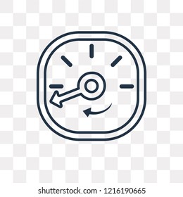 Searching for Virus vector outline icon isolated on transparent background, high quality linear Searching for Virus transparency concept can be used web and mobile