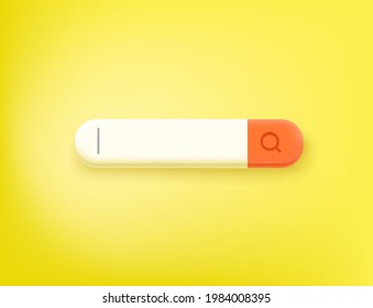 Buscando barra web con espacio para copiar. Ilustración vectorial de estilo lindo