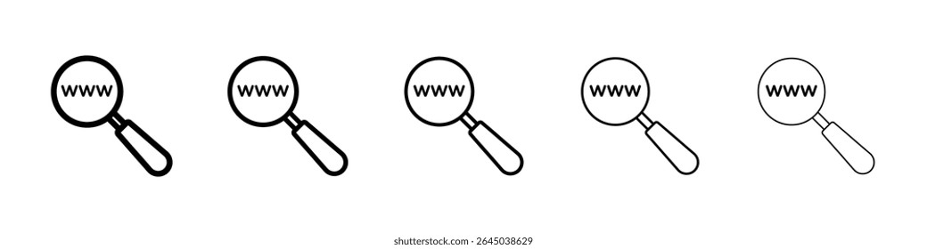 Icono de Sitio web rellenado concepto de signo plano para el Diseño web.