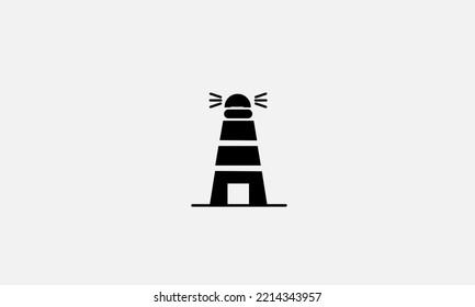 Searchlight building vector logo design