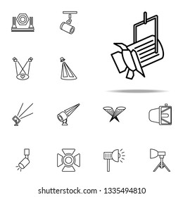 searchlight ceiling icon. Spotlight icons universal set for web and mobile