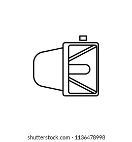searchlight. Element of job lighting icon for mobile concept and web apps. Thin line searchlight can be used for web and mobile on white background