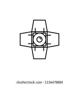 searchlight for filming. Element of job lighting icon for mobile concept and web apps. Thin line searchlight for filming can be used for web and mobile on white background