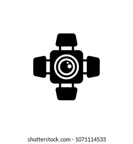 searchlight icon. Element of theater and art illustration. Premium quality graphic design icon. Signs and symbols collection icon for websites, web design, mobile app on white background