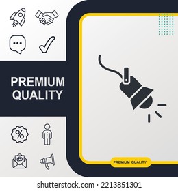 Searchlight icon graphic element. Modern design.