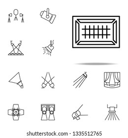 searchlight icon. Spotlight icons universal set for web and mobile