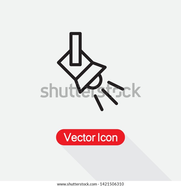 Searchlight Icon Spotlight Icon Track Light: เวกเตอร์สต็อก (ปลอดค่า ...