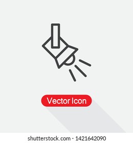 Searchlight Icon Vector Illustration Eps10