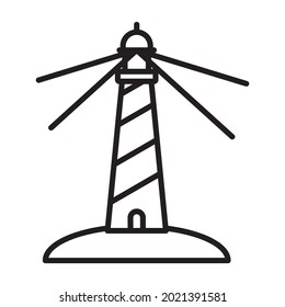 searchlight lighthouse tower symbol simple design