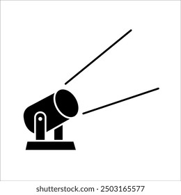 Searchlight simple vector icon design