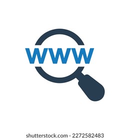 búsqueda,sitio web,vector de icono de internet aislado en segundo plano