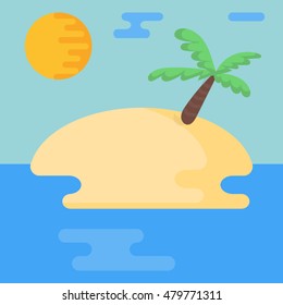 Seascape background vector