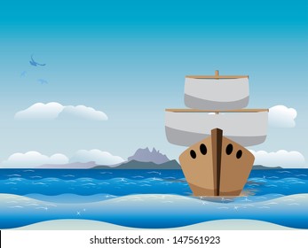 Cartoon Boat Images, Stock Photos & Vectors | Shutterstock