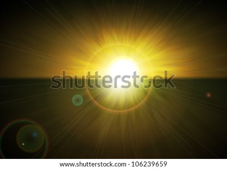 Similar – Nebulised Sun Sunset Fog