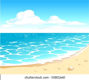 Seascape. Vector