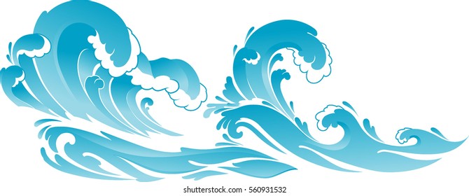 Seascape Wide Illustration