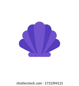 seashall icon filled outline vector illustration. isolated on white background