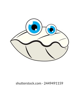 Muschelzeichen-Symboldesign, Grafikdesign