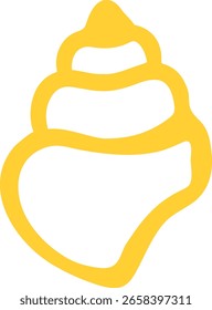Concha clip art design em branco liso fundo isolado transparente para sinal, decalque, cartão, camisa, capuz, moletom, vestuário, tag, caneca, ícone, cartaz ou distintivo