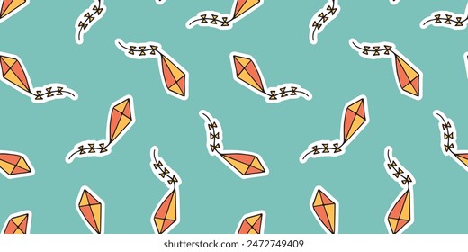 a seashell. cola. rest. palm tree. swimsuit. sink. sea. beach. Doodle. the sun. flowers. ice cream. seamless pattern. pattern. postcard. pattern. example. retro-style colors. seamless. fruits. 