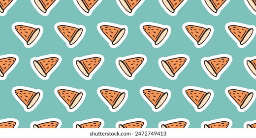 a seashell. cola. rest. palm tree. swimsuit. sink. sea. beach. Doodle. the sun. flowers. ice cream. seamless pattern. pattern. postcard. pattern. example. retro-style colors. seamless. fruits. 