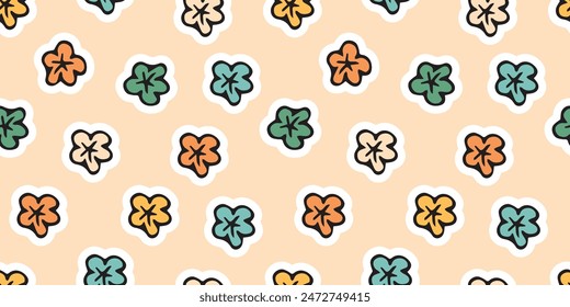a seashell. cola. rest. palm tree. swimsuit. sink. sea. beach. Doodle. the sun. flowers. ice cream. seamless pattern. pattern. postcard. pattern. example. retro-style colors. seamless. fruits. 