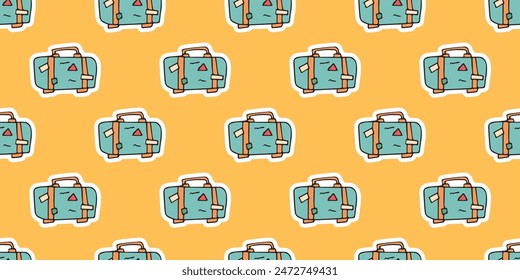 a seashell. cola. rest. palm tree. swimsuit. sink. sea. beach. Doodle. the sun. flowers. ice cream. seamless pattern. pattern. postcard. pattern. example. retro-style colors. seamless. fruits. 