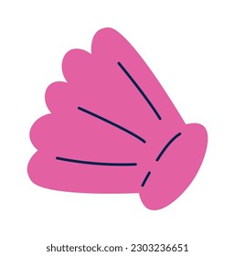 Seashell design element. Vector illustration