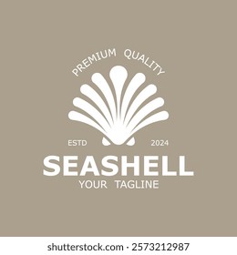 seashell Elegant logo design. logo suitablel for observation labs, food, Beauty And Cosmetic and many business fields.