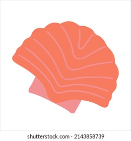 Estilo de doodle dibujado a mano con conchas. Ilustración vectorial.
