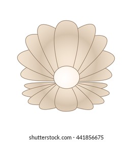 Seashell icon illustration - stock vector