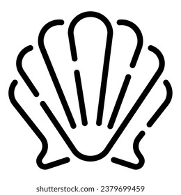 Seashell Icon illustration, for uiux, web, app, infographic, etc