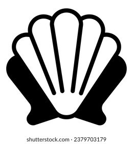 Seashell Icon illustration, for uiux, web, app, infographic, etc