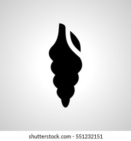 seashell icon. isolated sign symbol