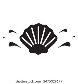 seashell icon vector design. seashell logo vector design