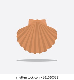 Seashell icon, vector illustration design. 