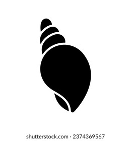 Vector de icono de concha. Signo de ilustración de shell. Símbolo o logotipo de la vida marina.