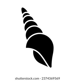 Seashell icon vector. Shell illustration sign. Sea life symbol or logo.