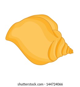 Seashell isolated illustration on white background