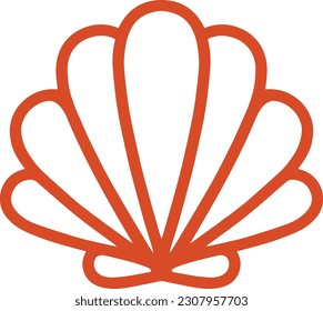 Seashell line and glyph icon, animal and underwater, shell sign vector graphics, a linear pattern on a white background, eps 10.