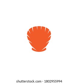 Seashell line vector illustration flat design