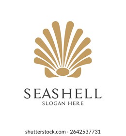 seashell logo design concept simple and creative